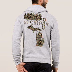 Michigan Dad   Treebark   Father's Day Gift Hoodie