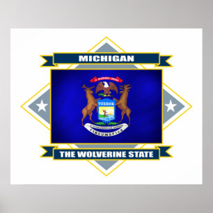 Michigan Diamond Poster