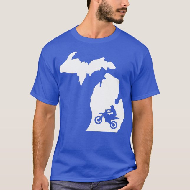 Michigan Dirt Bike s Motocross Ts MotoX Racing T-Shirt (Front)