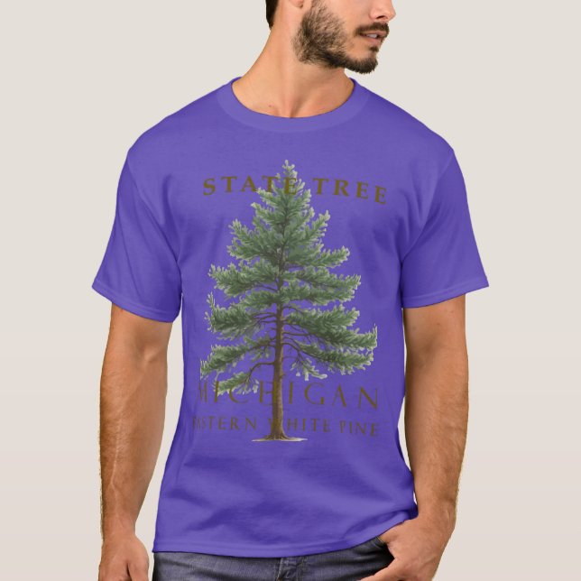 Michigan Eastern White Pine Design T-Shirt (Front)