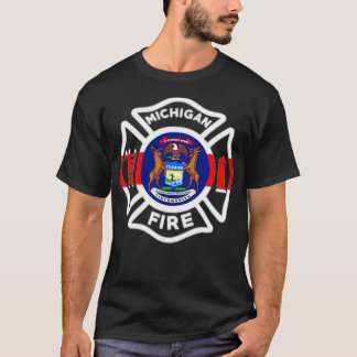 Michigan Fire Department  Firefighters Firemen T-Shirt