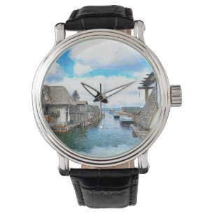Michigan Fish Town Painting Watch