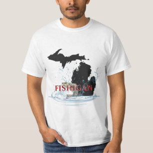 Michigan Fisherman Humour T-Shirt