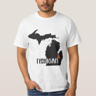 Michigan fisherman sport humour T-Shirt
