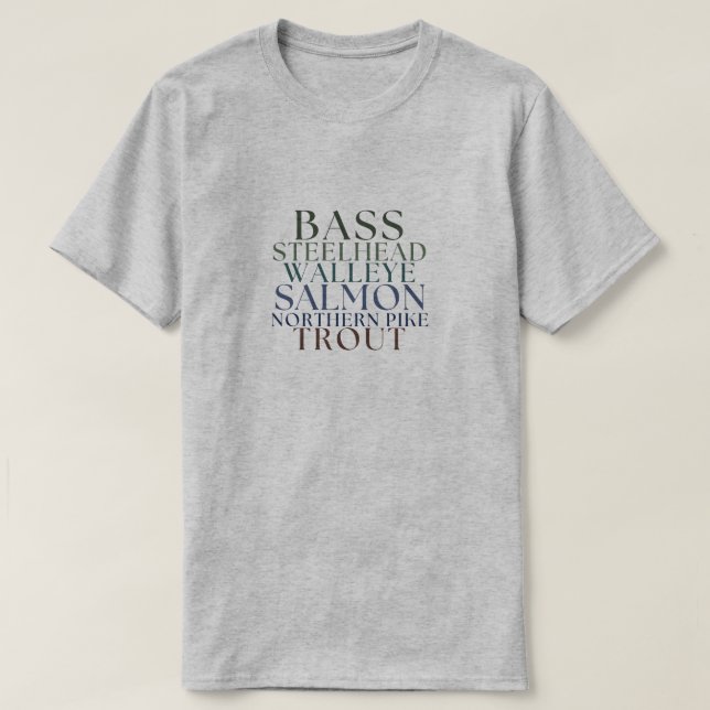 Michigan Fishing T-Shirt (Design Front)