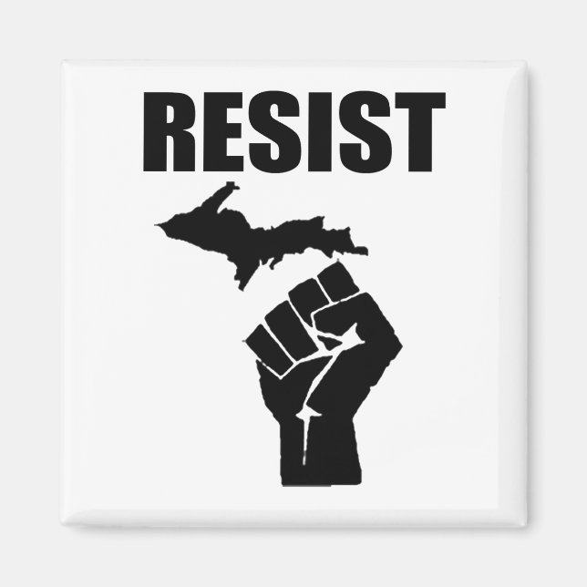 Michigan Fist RESIST Magnet (Front)