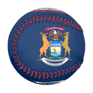 Michigan flag baseball