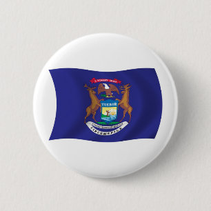 Michigan Flag Button