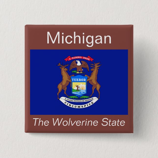 Michigan Flag Button (Front)