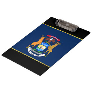 Michigan flag clipboard