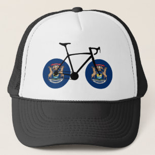  Michigan Flag Cycling Trucker Hat