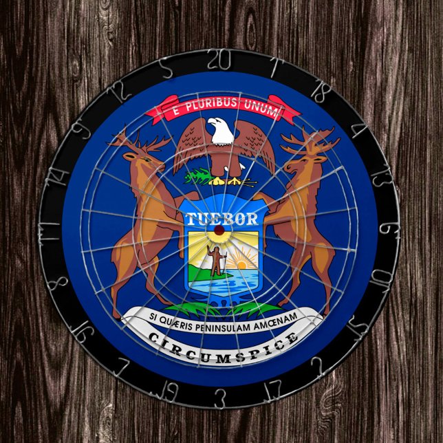 Michigan Flag Dartboard & Michigan /USA game board (Creator Uploaded)