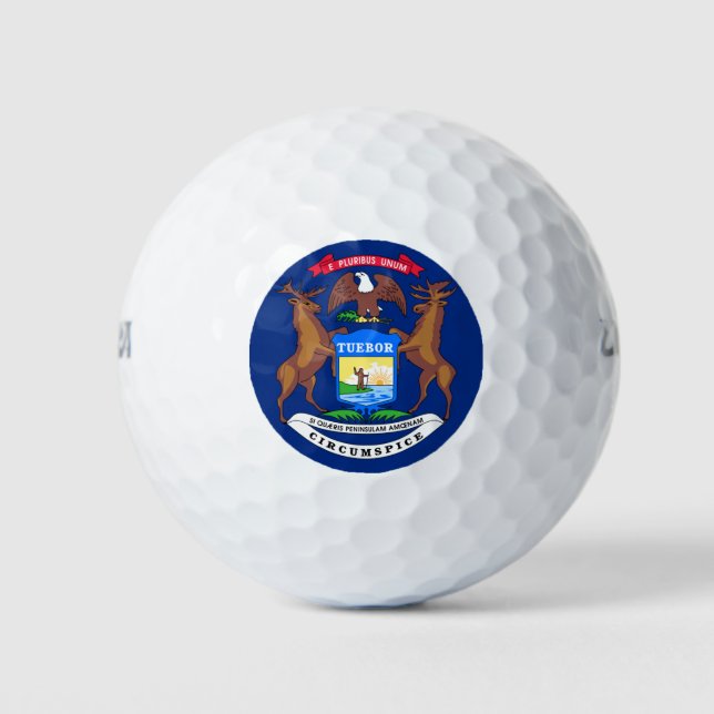 MICHIGAN FLAG GOLF BALLS (Front)