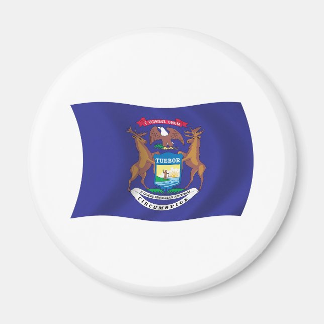 Michigan Flag Magnet (Front)