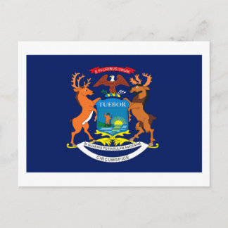 Michigan Flag Postcard