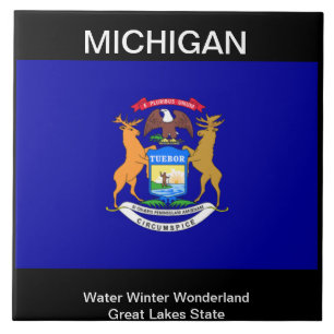Michigan Flag Tile