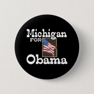 Michigan for Obama Button