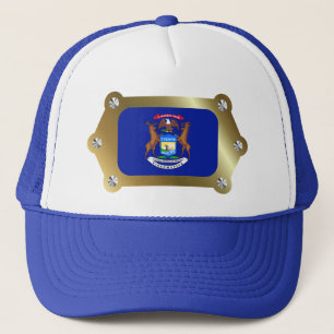 Michigan framed Flag Hat
