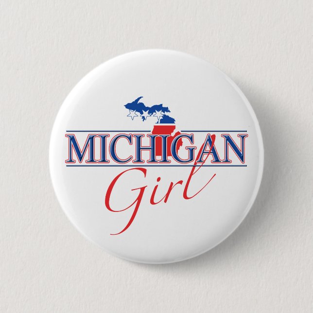 Michigan Girl Button (Front)