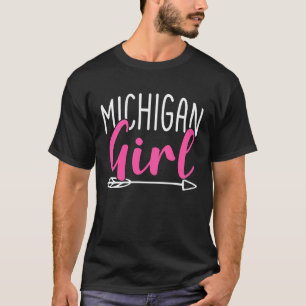 Michigan Girl City State American Town Country  2 T-Shirt