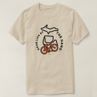 Michigan - Grab Life by the Hand™ Bike T-Shirt