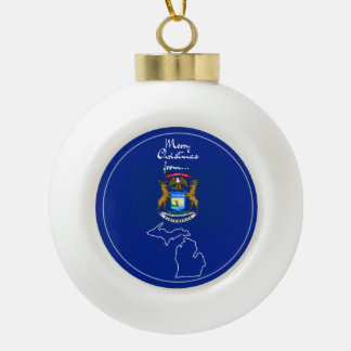 Michigan - "Great Lakes Greetings" Ornament