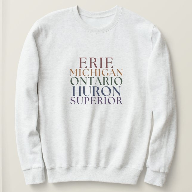 Michigan Great Lakes Pullover Sweatshirt  (Design Front)