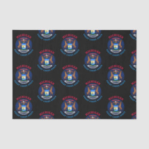 MICHIGAN GREAT LAKES STATE FLAG TISSUE PAPER