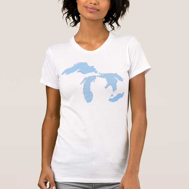 Michigan Great Waves T-Shirt (Front)