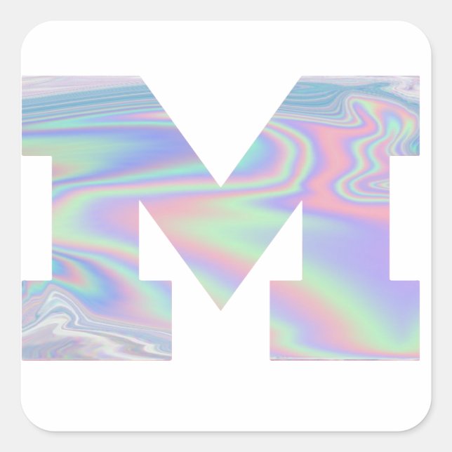 Michigan Halogram Square Sticker (Front)