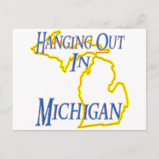 Michigan - Hanging Out Postcard