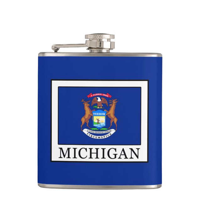 Michigan Hip Flask (Front)