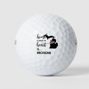 Michigan home is where the heart is golf balls