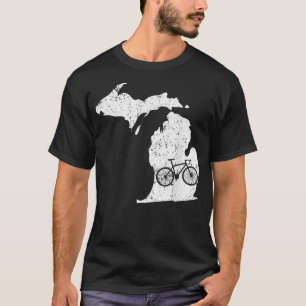 Michigan Home State Bike Cycling & Triathlon Gift T-Shirt