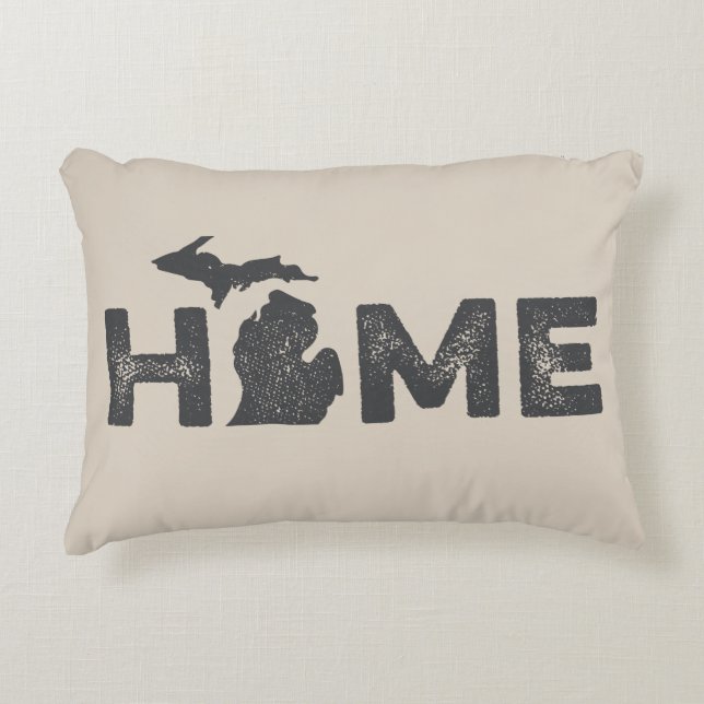 Michigan Home State Love Pillow (Front)