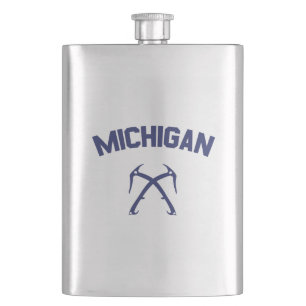 Michigan Ice Climbing Hip Flask