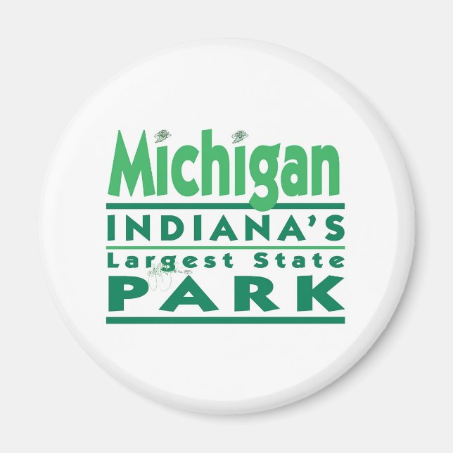 Michigan Indiana's Largest State Park Magnet (Front)