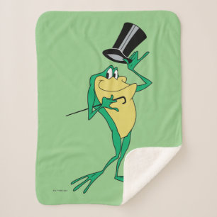 Michigan J. Frog in Color Sherpa Blanket