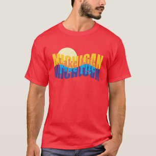 Michigan Lake Life Artwork Oversized T-Shirt