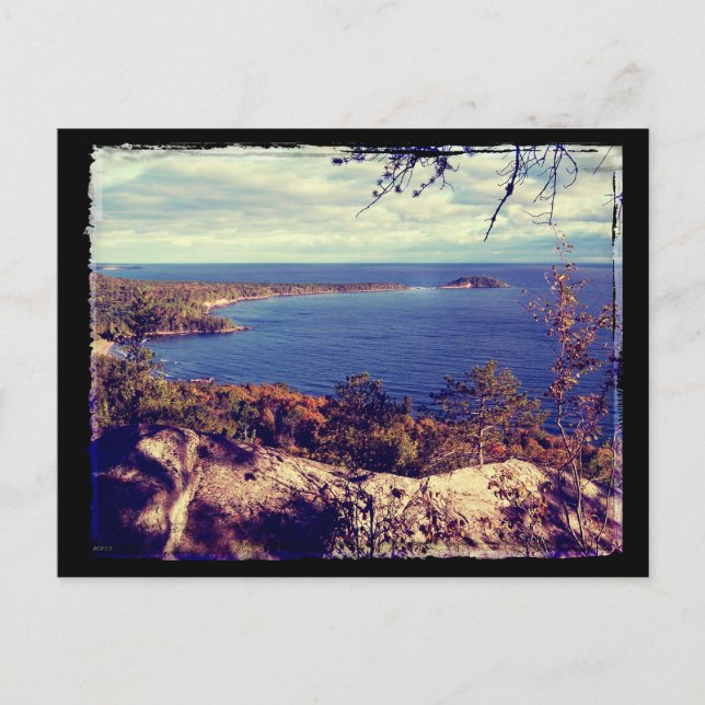 Michigan Lake Superior Scene Postcard (Front)
