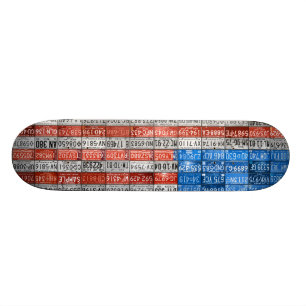 Michigan License Plate Flag USA Skateboard