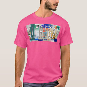 Michigan License Plates T-Shirt