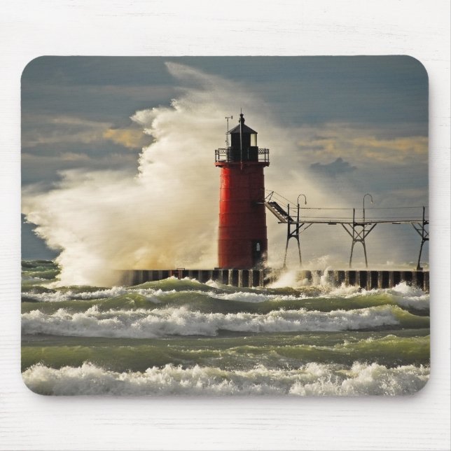 Michigan Lighthouse Mouse Mat (Front)