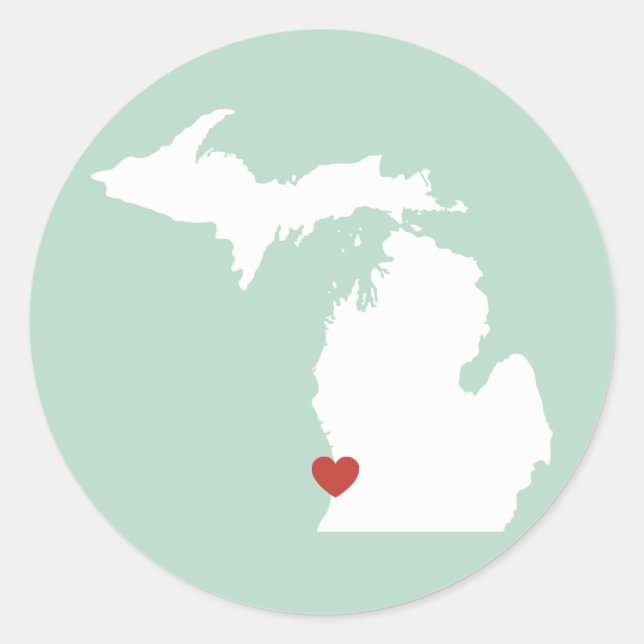 Michigan Love - Customisable Sticker (Front)