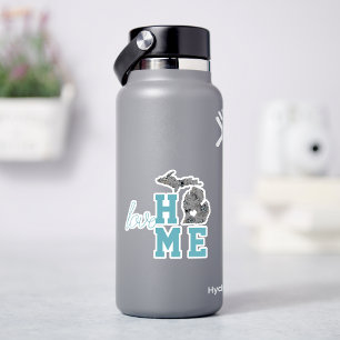 Michigan Love Home Typography Heart
