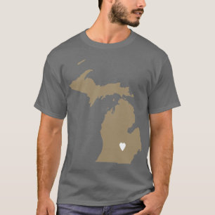 Michigan Love in Mocha Oversized T-Shirt