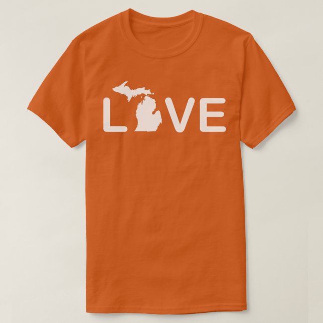 Michigan Love  T-Shirt (Design Front)