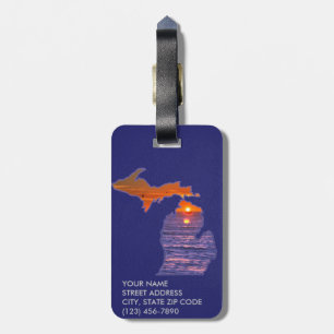 MICHIGAN LUGGAGE TAG