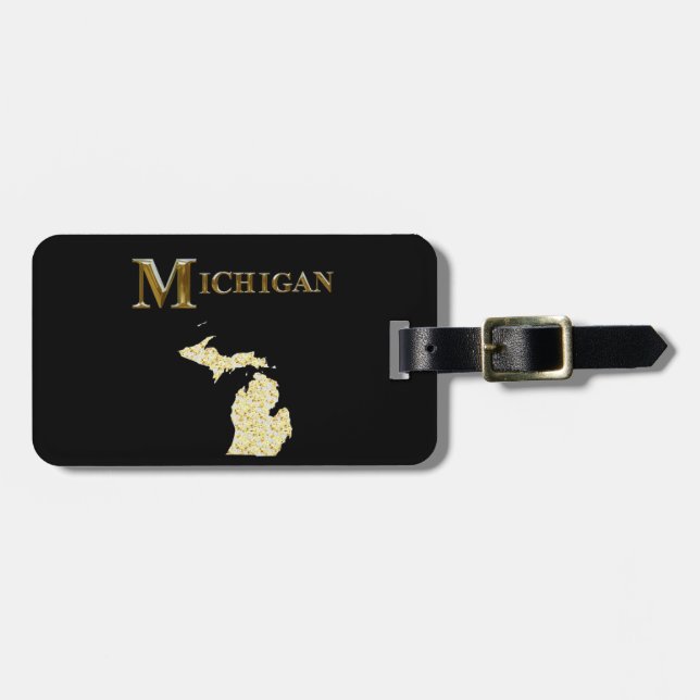 MICHIGAN LUGGAGE TAG (Front Horizontal)
