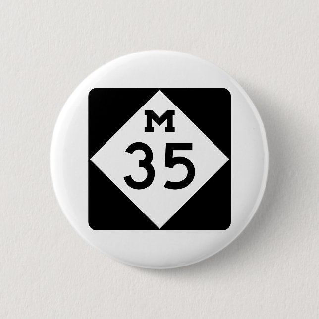 Michigan M-35 6 Cm Round Badge (Front)